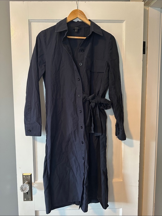 COS Dresses & Skirts - COS Oversized Button Front Collared Shirt Dress